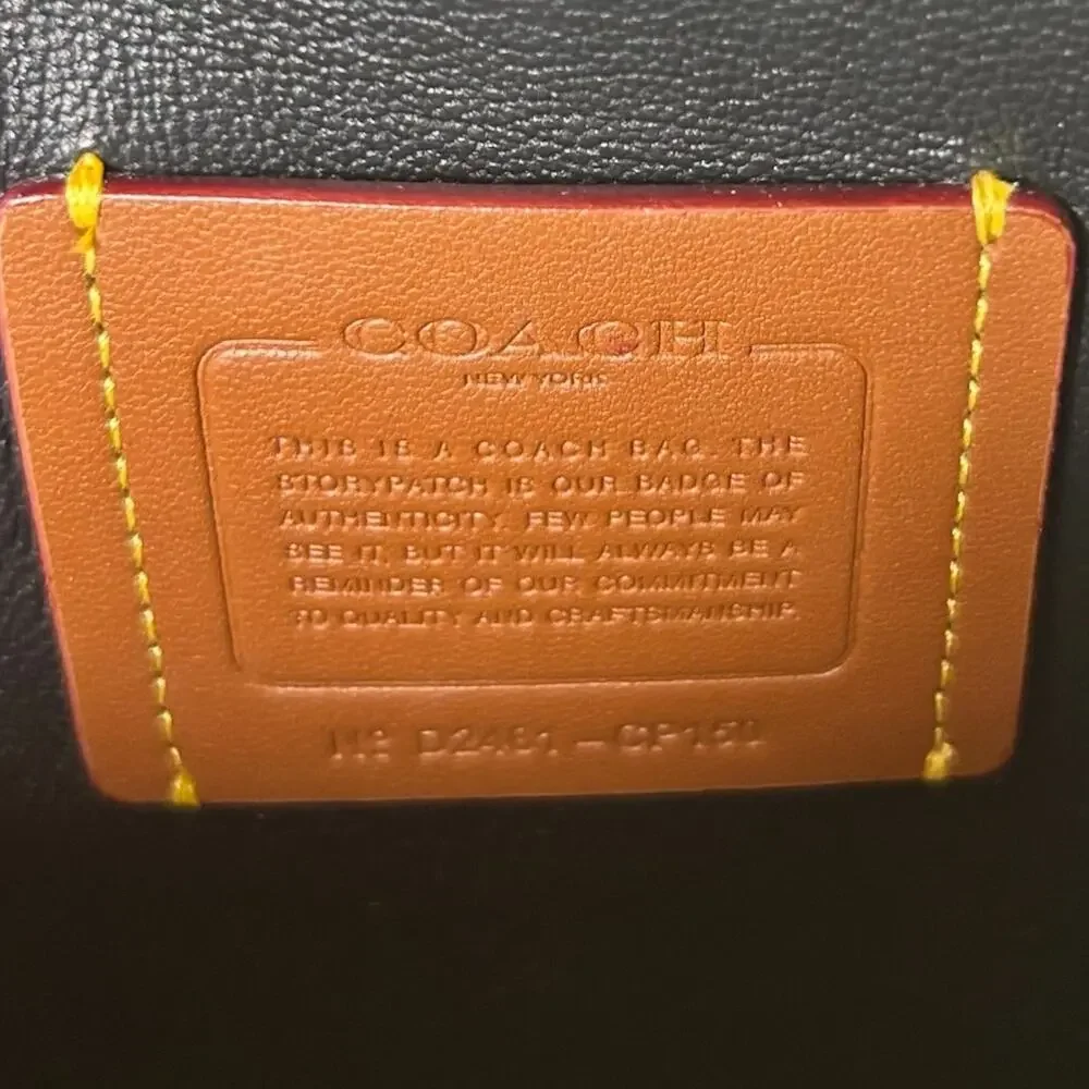 Coach Women's 'The Tabby' 26 Shoulder Bag Pillow Quilt Smooth Leather Black Gold